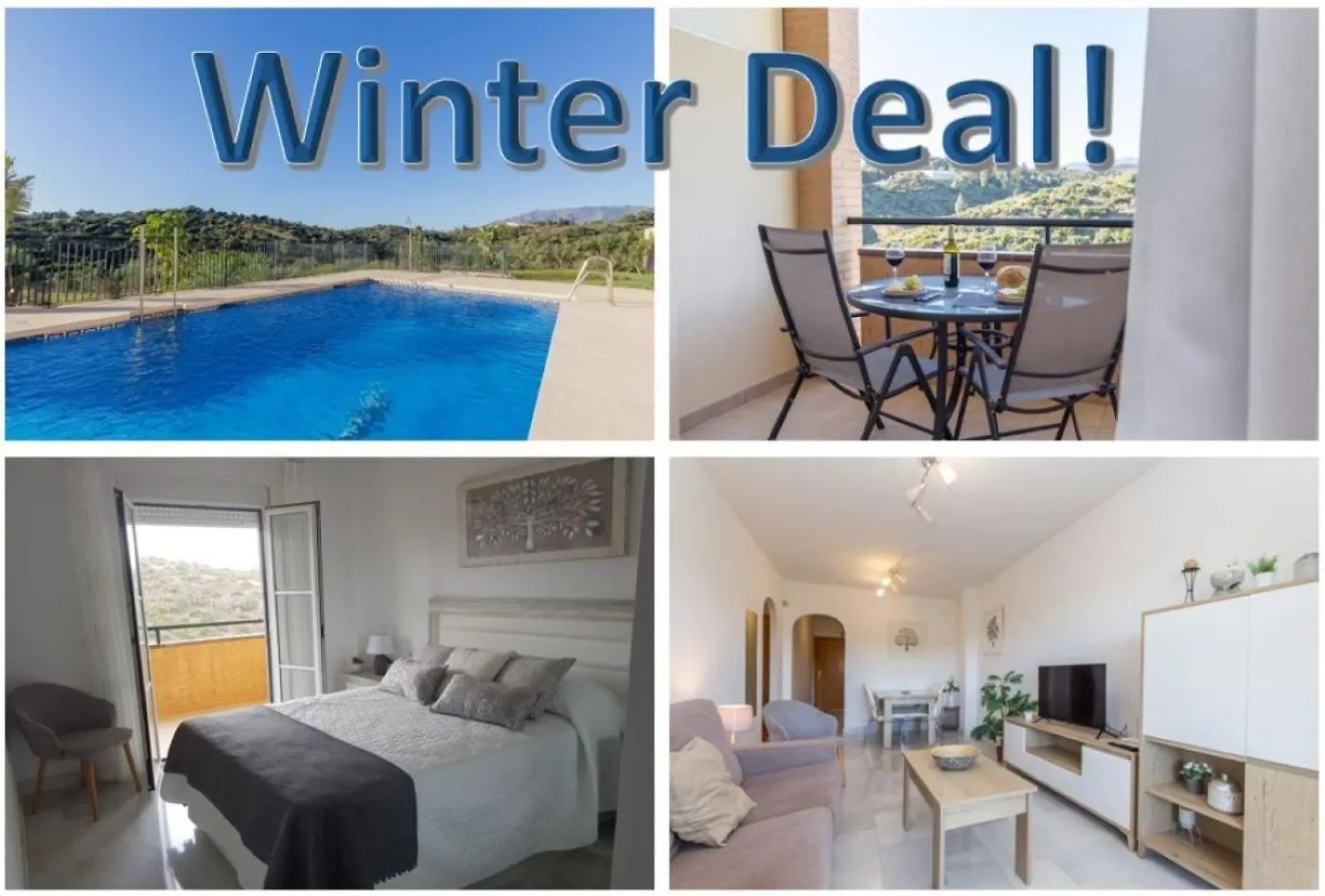 Winter Deal - Luxury Apartment With Terrace Mountain Views Near Beach Fuengirola Spanyolország